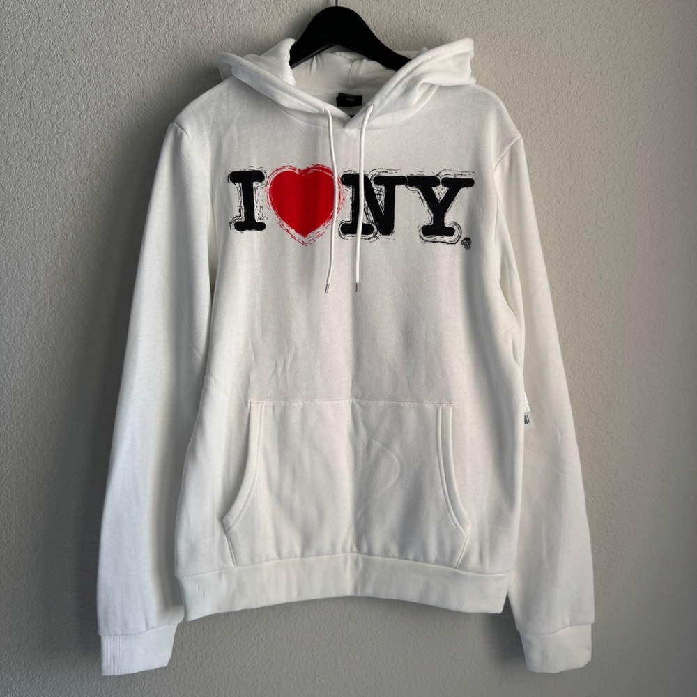 I Love NY Graphic Hoodie / White I❤️NY / Size M / NWT